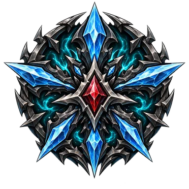 Ghorathi badge: a five-point crystalline sigil
