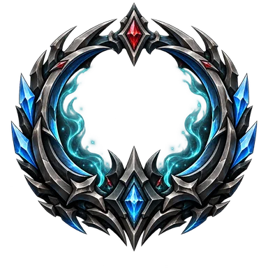 Zior badge: an open ring wreathed in spirit mist